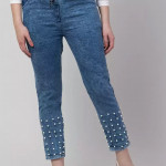 Jogger Fit Women Blue Jeans