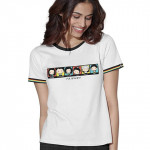 The Six Friends Graphic Printed White T-Shirts