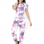 LATEST CREATION Night Suit Set for Women Rayon, Night Dress, Lounge Wear,Printed Rayon,Top and Capri Set for Women