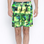 Green Printed Swim Shorts