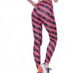 High Waist Seam Print Legging Push Up Fitness Gym Yoga Sports Pants for Women