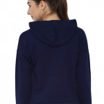 Womens Hooded Neck Solid Sweatshirt