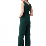 Women's Solid Pleated Jumpsuit