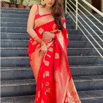 Awesome Kanjivaram Soft Silk Saree With Blouse Piece For Women