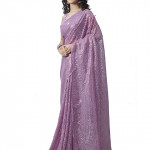 Women's Pure Georgette Saree with Unstitched Blouse Piece