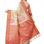 Women's Woven Banarasi Kanchipuram Art Silk Saree with Blouse Piece