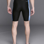 Men Black & Blue Solid Three-Second Sustainable Swim Jammers