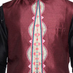 Maroon Chintz Bundi Jacket