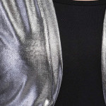 Women Jacket Style 3/4 Sleeve Silver Shrug