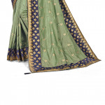 Women's Designer Boutique Piece Rich Fabric Sana Silk with Jacquard and Golden Zari work Saree