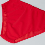 Women Red Solid Two-Piece Swim Set