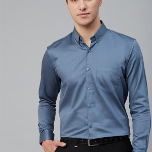 Men Blue Comfort Formal Shirt