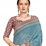 A Banarasi Bandhani saree with an unstitched blouse