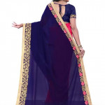 Embroidered Daily Wear Georgette Saree