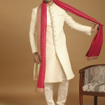 Charismatic Cream Sherwani