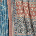 A Banarasi Bandhani saree with an unstitched blouse