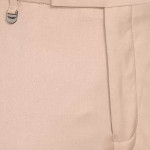Relaxed Men Beige Pure Cotton Trousers