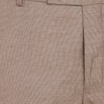 Regular Fit Men Khaki Pure Cotton Trousers