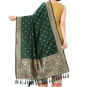 Women's Woven Ethnic Motifs Banarasi Silk Dupatta