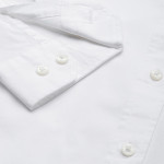 Men White Solid Slim Fit Casual Shirt