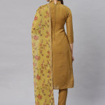 Embroidered Chanderi Cotton Festive Churidar Dress Material