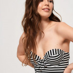 Striped Strappy Swimsuit