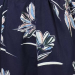 Women Floral Print Regular Blue Skirt
